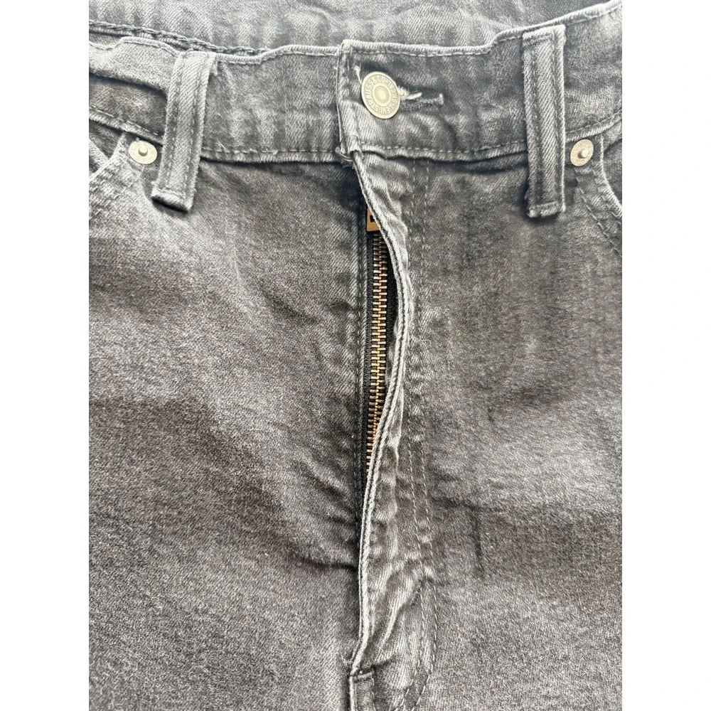 Levi's 550 Jeans Mens 38x29 Gray Dark Wash Relaxed Tapered Denim Pants Casual